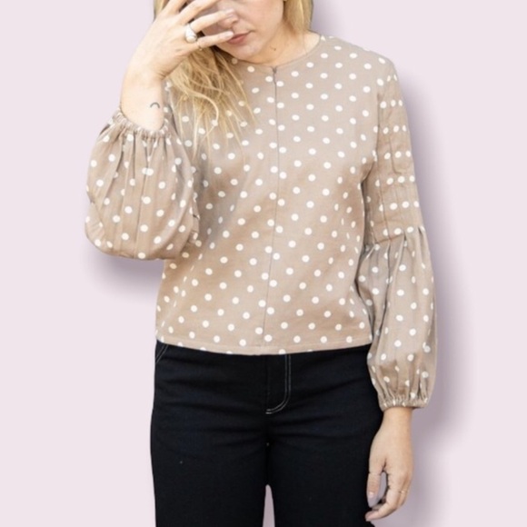 Ajaie Alaie Bon Bon Polka Dot Blouse - Picture 8 of 11